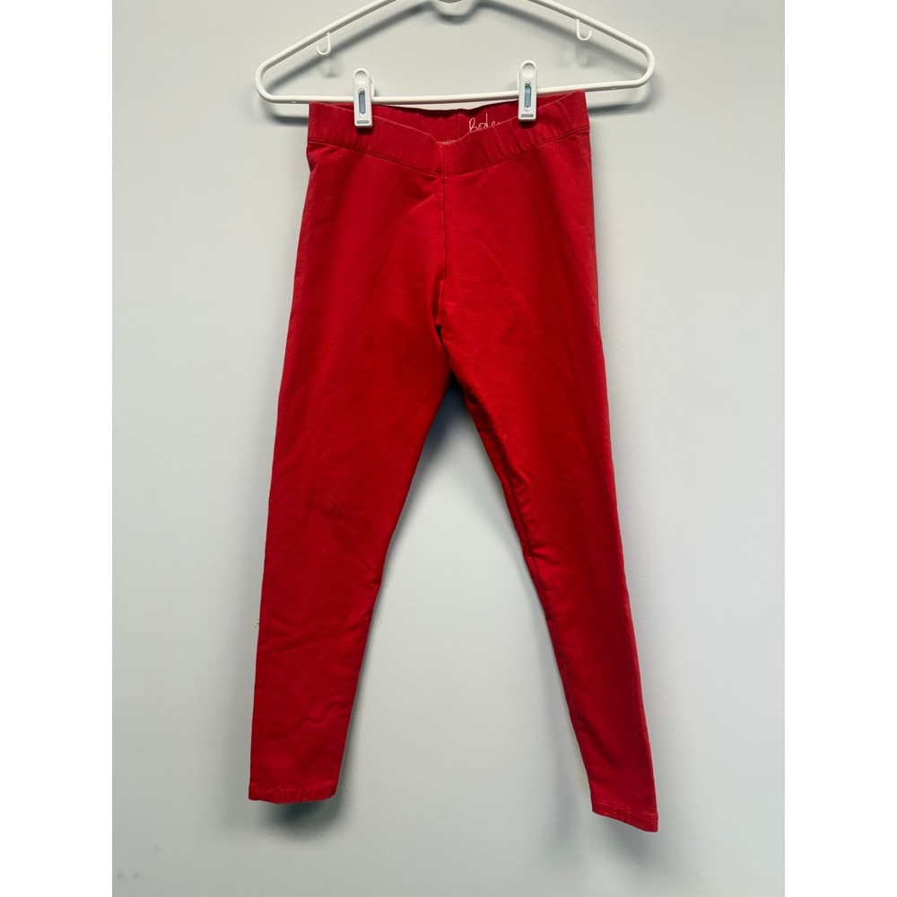Boden Kids‎ Red Solid Stretch Cotton Leggings Size 11-12Y 152cm Pull On Pants